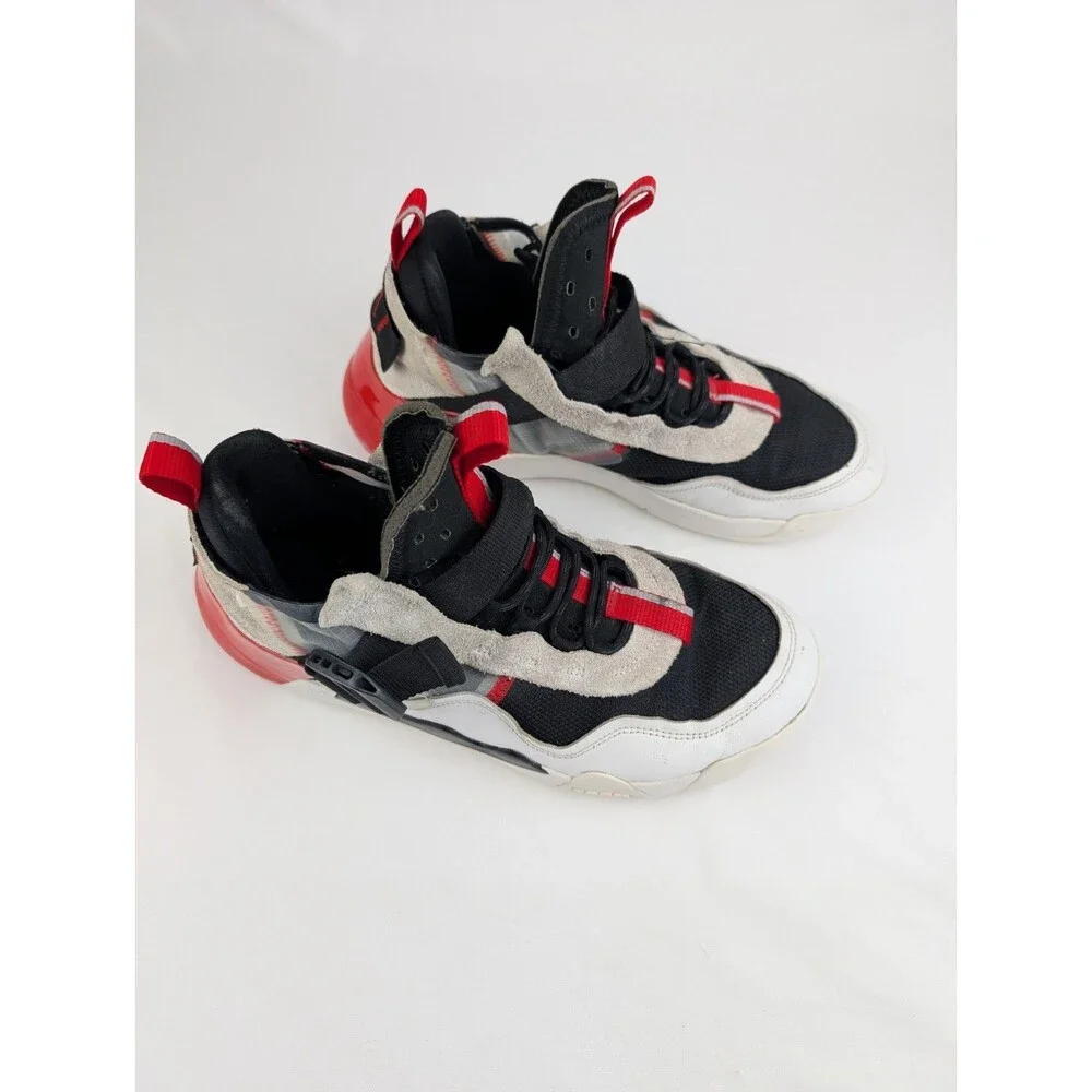 Men's 10 NIKE 2019 Jordan Defy SP Mid Top Sneaker White Red Black CJ7698-106